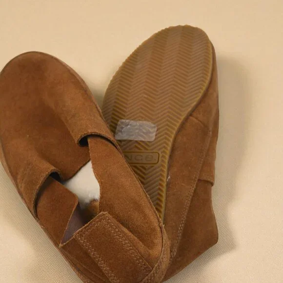 Vince Atlee Shearling LoafersSize 8 Brown display picture 1